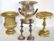 ASSORTED BRASS AND SILVERPLATE