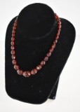 VINTAGE CHERRY AMBER NECKLACE