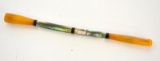 CELLULOID & MOTHER OF PEARL CIGARETTE HOLDER
