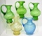 ASSORTED WATER PITCHERS