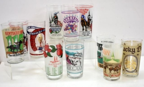 KENTUCKY DERBY SOUVENIR GLASSES