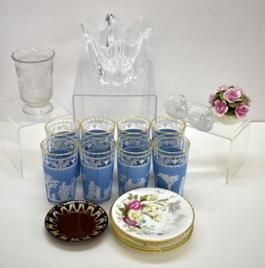 ASSORTED GLASS & CHINA