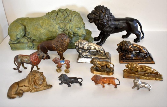 ASSORTED LION FIGURES