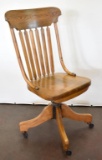 ANTIQUE OAK DESK CHAIR