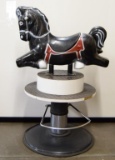 CHILDREN'S RIDE-ON HORSE BARBER CHAIR