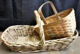 TWO ANTIQUE BASKETS
