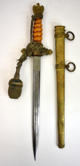 GERMAN WWII NAVY OFFICER'S ADMINISTRATION DAGGER