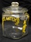 1940s PLANTERS PEANUTS SIX-SIDED ADVERTISING JAR