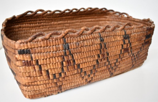 ANTIQUE THOMPSON RIVER INDIAN BASKET