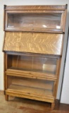 WEIS OAK STACKING LAWYER'S BOOKCASE