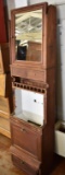 ANTIQUE RAILCAR LAVATORY VANITY WITH SINK