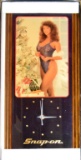 SNAP-ON TOOLS ADVERTISING CLOCK WITH PIN-UP GIRL