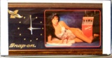 SNAP-ON TOOLS ADVERTISING CLOCK WITH PIN-UP GIRL