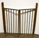 VINTAGE BRASS BANK TELLER'S CAGE