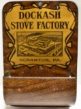 DOCKASH STOVE FACTORY TIN MATCH HOLDER