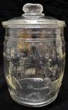 PLANTERS PEANUTS ADVERTISING BARREL JAR