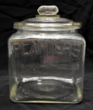 PLANTERS PEANUTS FOUR-SIDED ADVERTISING JAR