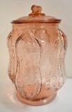 PINK PLANTERS PEANUTS FOUR CORNER ADVERTISING JAR