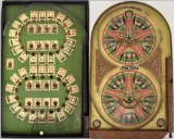 TWO ANTIQUE PINBALL BOARD GAMES