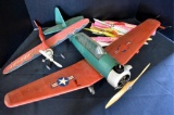 TWO VINTAGE RADIO CONTROLLED AIRPLANES