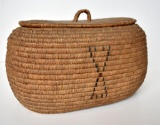 ANTIQUE ESKIMO COVERED BASKET