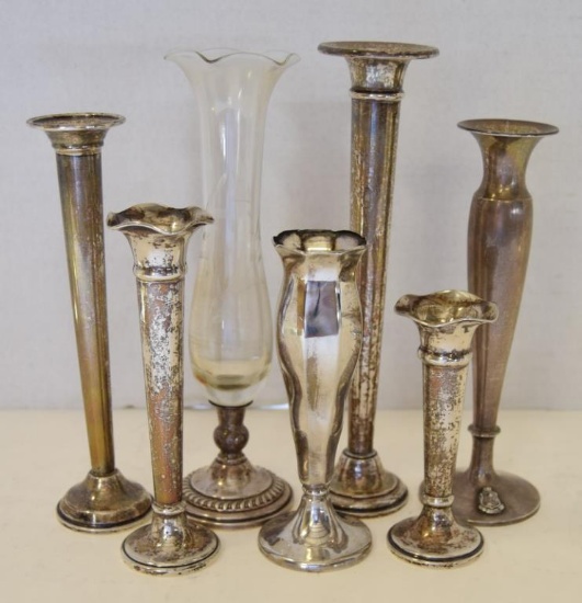 ASSORTED STERLING SILVER VASES