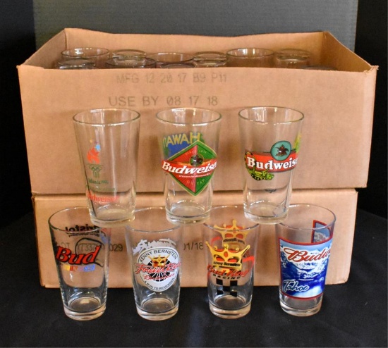 LARGE COLLECTION OF BUDWEISER PINT GLASSES