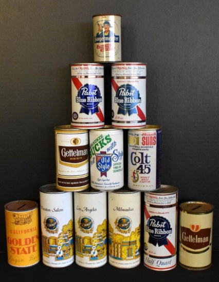 VINTAGE BEER CAN BANKS