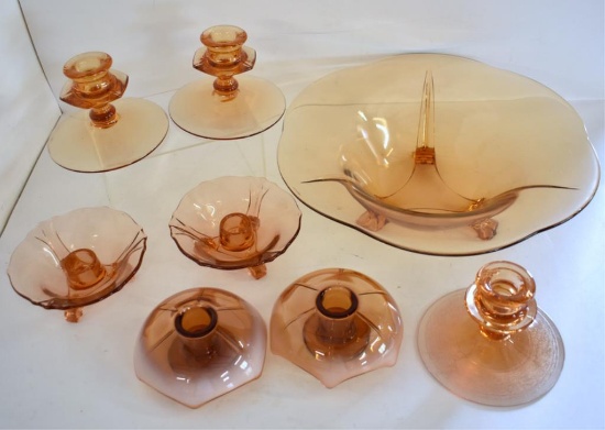 ASSORTED DEPRESSION ERA GLASSWARE