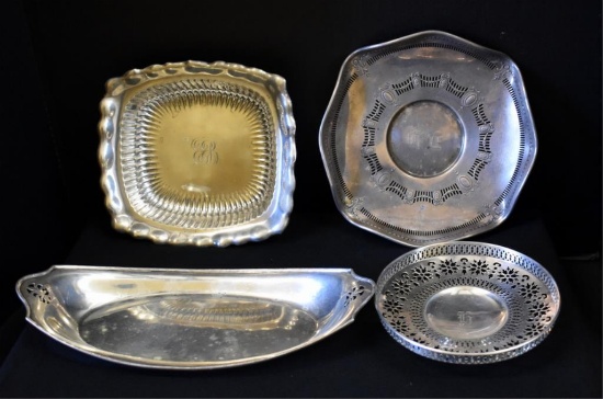 ASSORTED STERLING SILVER SERVING DISHES
