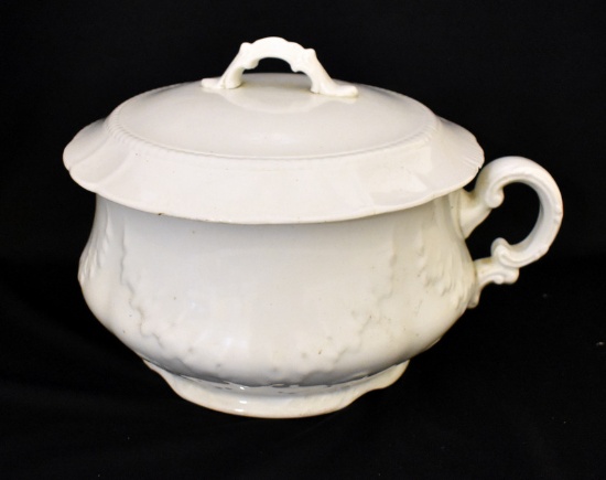 ANTIQUE IRONSTONE CHAMBER POT