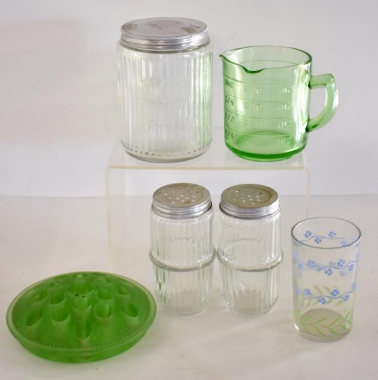 ASSORTED DEPRESSION ERA GLASSWARE