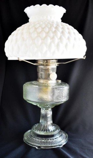 CLEAR "COLONIAL" ALADDIN OIL LAMP