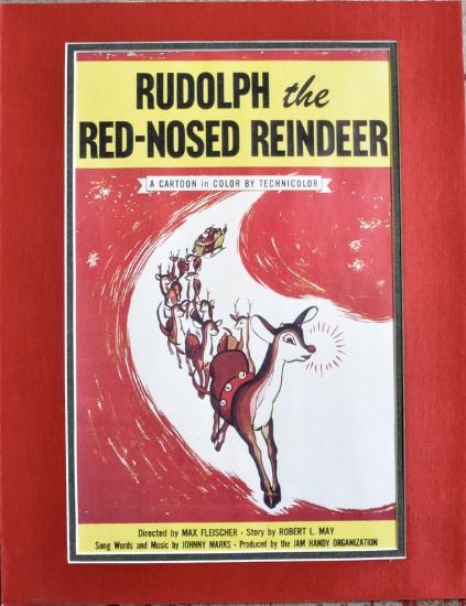 VINTAGE RUDOLPH MOVIE POSTER (CASA CHARITY LOT)VINTAGE RUDOLPH MOVIE POSTER (CASA CHARITY LOT)