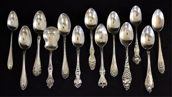 ANTIQUE STERLING SILVER TEASPOONS