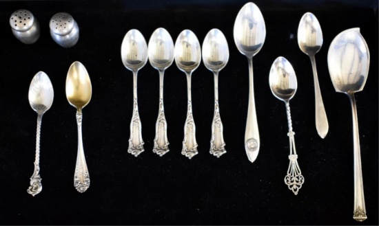 ASSORTED ANTIQUE STERLING SILVER