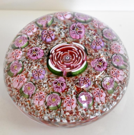 1998 PARABELLE GLASS ARTIST'S PROOF PAPERWEIGHT