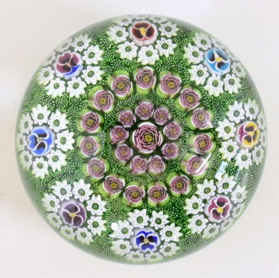 LARGE PARABELLE GLASS PAPERWEIGHT