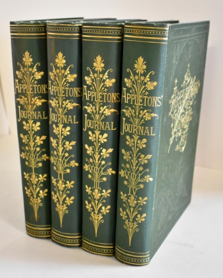 FOUR VOLUMES OF "APPLETON'S JOURNAL" 1876-1878