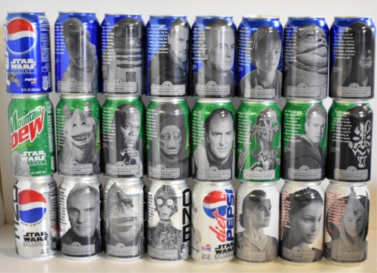 "STAR WARS EPISODE I" PEPSI CAN COLLECTORS SET