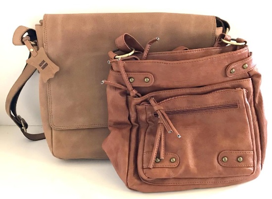 TWO LADIES' LEATHER BAGS (ASPCA CHARITY LOT)