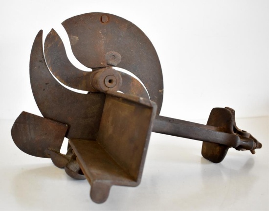 ANTIQUE COUNTER MOUNT MEAT SLICER