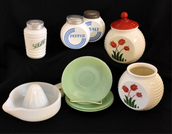 ASSORTED DEPRESSION ERA KITCHEN WARE