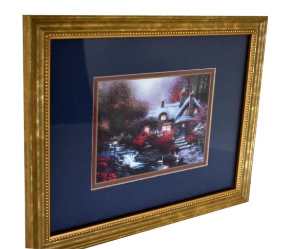 THOMAS KINKADE PRINT IN ORIGINAL FRAME