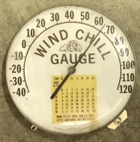 THERMOMETER WITH WIND CHILL GAUGE