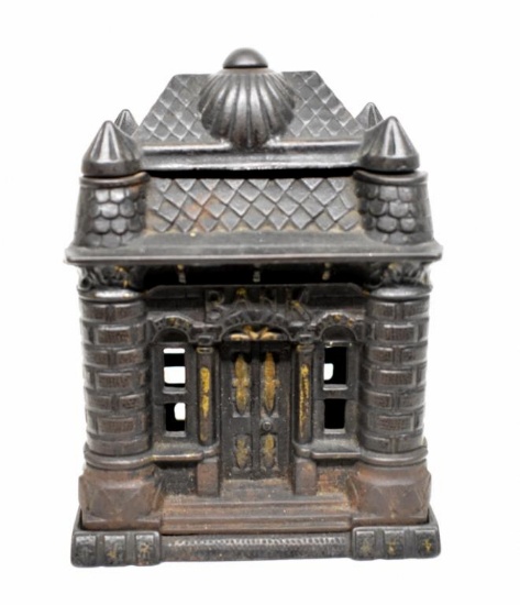 CAST IRON "FOUR TOWERS" BANK