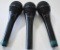 THREE AUDIX OM5 MICROPHONES