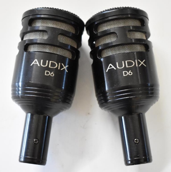 THREE AUDIX D6 MICROPHONES