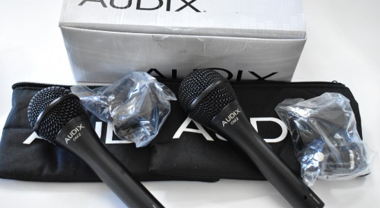 TWO AUDIX OM2 MICROPHONES