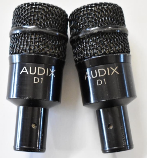 TWO AUDIX D1 MICROPHONES
